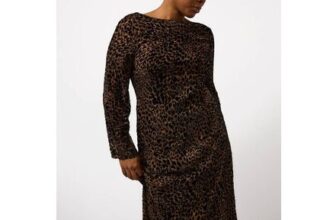 Animal Print Divore Midaxi Dress 8