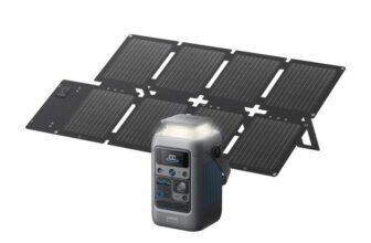 Anker SOLIX C300 DC Portable Power Station with 60W Solar Panel, 288Wh LiFePO4 Battery, 300W Solar Generator Sold by AnkerDirect UK / FBA