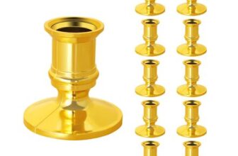 Anlayliay 10x Gold Pillar and Taper Candle Holders