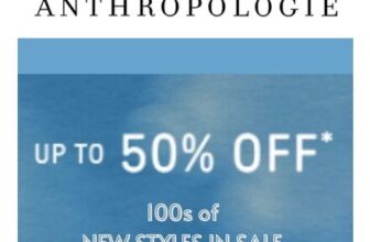 Anthropologie Sale – up to 50% off on Everything