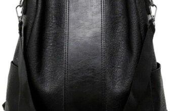 Anti-Theft Bag Travel Satchel PU Leather Women Practical Shoulder Backpack(black), Black, Crossbody Bag