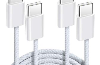 Anysea 2-Pack 1m Nylon USB-C to USB-C 60W Cable