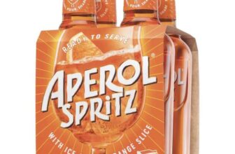 Aperol Spritz Premixed 9% abv 200ml 4 Pack – Instore Tesco Express Jersey Farm St Albans