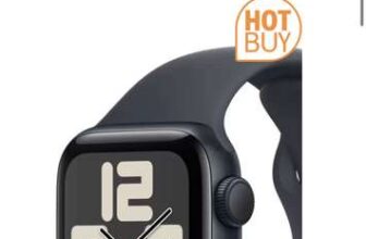 Apple Watch SE GPS, 40mm Midnight Aluminium Case with Midnight Sport Band S/M