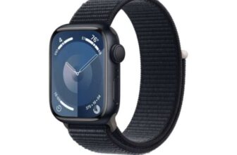 Apple Watch Series 9 GPS Cellular 45mm Midnight Aluminium Case with Midnight Sport Loop