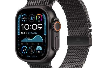 Apple Watch Ultra 2 GPS Cellular, 49mm Titanium Case with Black Titanium Milanese – Small, MX4W3QA/A – Discount at Checkout