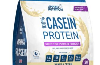 Applied Nutrition Casein Protein Powder – Micellar Casein Supplement, (900g – 30 Servings S&S £13.49