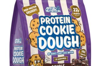 Applied Nutrition Protein Cookie Dough 1kg Double Chocolate – £11.69 S&S