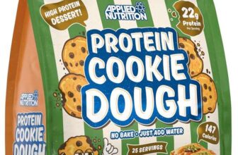 Applied Nutrition Protein Cookie Dough 1kg Over 22g of Protein Per Serving (1kg 25 Servings) (Baklava)