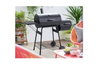 Argos Home Drum Charcoal BBQ with Smoker