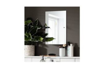 Argos Home Silver Drilled Bathroom Wall Mirror – 45x30cm