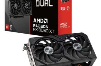 Asus Radeon RX 9060 XT Dual 8GB GDDR6 PCI-Express Graphics Card