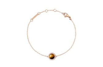 Audrey Bracelet Tiger Eye Rose Gold