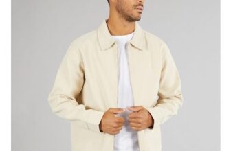 Avant Garde Mens Gunnar Brushed Overshirt Stone