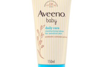 Aveeno Baby Daily Care Moisturising Lotion, 24-Hour Hydration for Newborns
