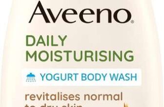 Aveeno Daily Moisturising Yogurt Body Wash, Vanilla & Oat Scent, With Prebiotic Oat and Probiotic Greek Yogurt, for Sensitive Skin 300ml