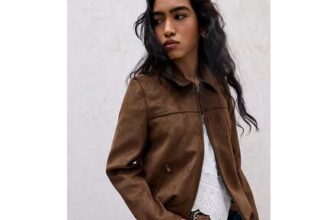 BDG Zip-through Faux Suede Jacket