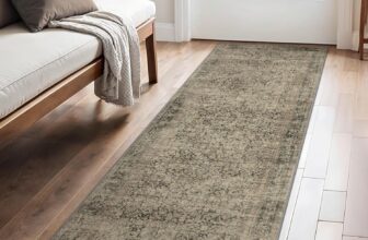 BEIMO 80x150cm Area Rugs for Bedroom,Vintage Boho Carpets for Living Room Non Slip Machine Washable Rug Short Low Pile Rug for Kitchen Dining, Hallway, Office-Brown