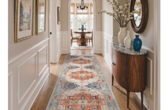 BEIMO Hallway Runner Rug 80x300cm, Non-Slip, Low Pile, Terracotta