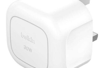 BELKIN BoostCharge PD 3.1 30w USB-C Foldable Pin Travel Plug (Free Click and Collect)