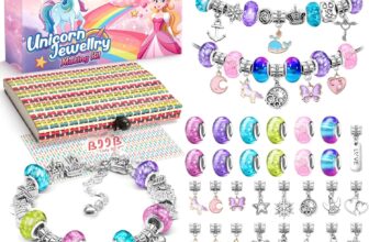 BIIB Bracelet Making Kit, Girls Birthday Presents 5-12 Year Old, Unicorn Gifts for Girls, Gifts for Teenage Girl Toys Age 5 6 7 8 9 10 11, Arts and Crafts for Kids, Girl Charm Jewellery Making Kit