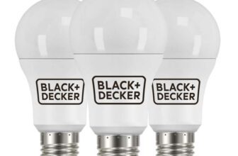 BLACKDECKER – LED GLS Lightbulbs – Pack of 3 Light Bulbs 12.6W E27 Screw Base Warm White 2700K Non-Dimmable 1521 Lumens
