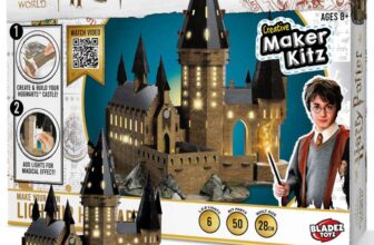 BLADEZ Harry Potter Toyz Make Your Own Light-Up Hogwarts-Magical Craft Kit with LED Lights & Easy Assembly – Official