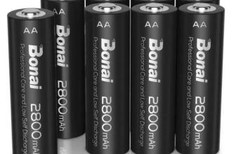 BONAI ni-mh AA Rechargeable Batteries 2800mAh 1200 Cycles High Capacity AA Low Self-Discharge x 8 – Price After Voucher