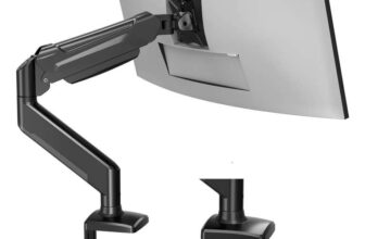 BONTEC Single Arm Monitor Desk Mount for 13-32 inch Screen – Sold by bracketsales123 / FBA