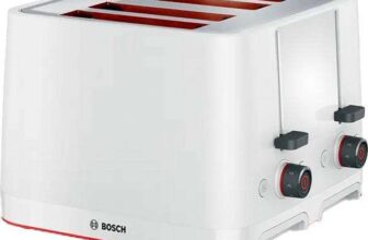 BOSCH MyMoment TAT3M141GB 4-Slice Toaster – White – With Code – Free C&C