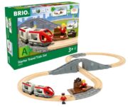 BRIO World Starter Set Travel Toy Train Set for Kids Age 3 Years Up – Wooden