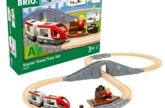 BRIO World Starter Set Travel Toy Train Set for Kids Age 3 Years Up – Wooden