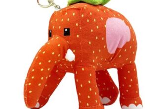 BRTNUP Brain Rot Plush Keychain Strawberry Elephant