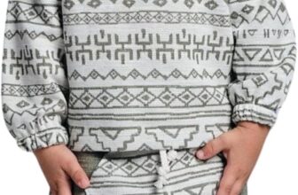 Baby 2 Piece Outfit Set Ethnic Pattern Kangaroo Pocket Top & Matching Trousers Soft, Breathable & Durable Infant Clothing Set Comfortable for Boys & Girls