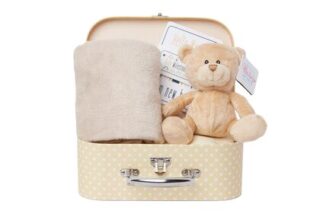 Baby Box Shop Newborn Baby Gift Set Baby Hamper with Teddy Bear