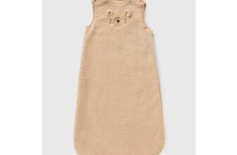 Baby Cream Bear Borg Sleeping Bag