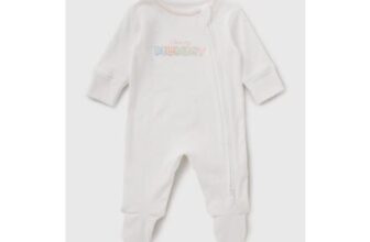 Baby Cream I Love My Mummy Embroidered Sleepsuit (Newborn-23mths)
