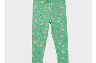 Baby Green Rabbit Boden Leggings