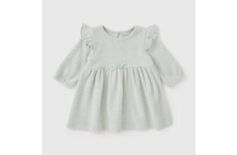 Baby Sage Ribbed Dress