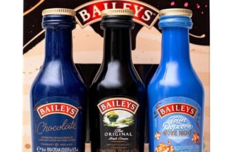 Baileys Gift Set – Original Irish Cream Liqueur, Chocolate, Toffee Popcorn x3 Alcohol Miniatures 5cl Bottles