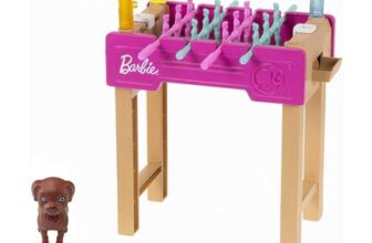 Barbie Foosball Playset with Dog and Accessories
