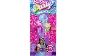 Barbie Party Unboxed: Purple Sparkle Doll, 10 Surprises