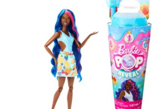 Barbie Pop Reveal Fruit Series Doll, Fruit-Punch 8 Surprises