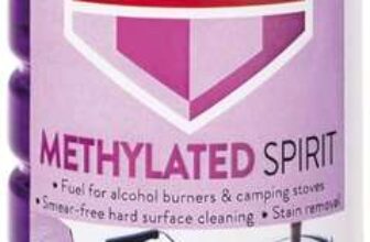 Bartoline Methylated Spirit 500ml Premium Fuel for Alcohol Burners & Stain Remover for Hard Surfaces