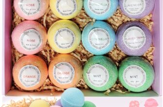 Bath Bombs Gift Set, TTRwin Natural Vegan Spa 12 Fizzy Bubble Bath Bomb Kit with Different Organic Essential OilsBirthday Gift idea for Her, Women, Men, Kids and Teen Girls