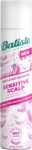 Batiste Sensitive Scalp Lightly Scented Dry Shampoo, Dermatologically Tested, Kind to Scalp, No Rinse Shampoo Hair Spray, Gentle Lightweight Formula for Refreshed Hair, Infused with Aloe Vera, 200ml