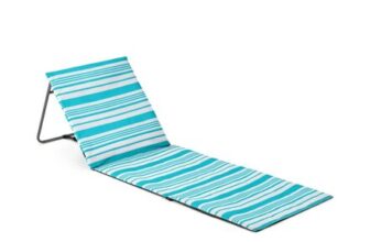 Beach Mat with Adjustable Backrest Folding Sun Lounger Chair