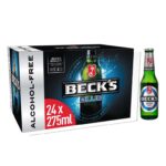 Becks Blue 0% Alcohol Free German Lager Beer Bottle, 24 X 275 Ml