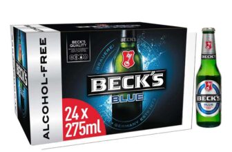 Becks Blue 0% Alcohol Free German Lager Beer Bottle, 24 X 275 Ml