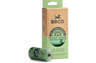 Beco Dog Poo Bags, Extra Thick, Leakproof, Recycled, Unscented, 60-Count